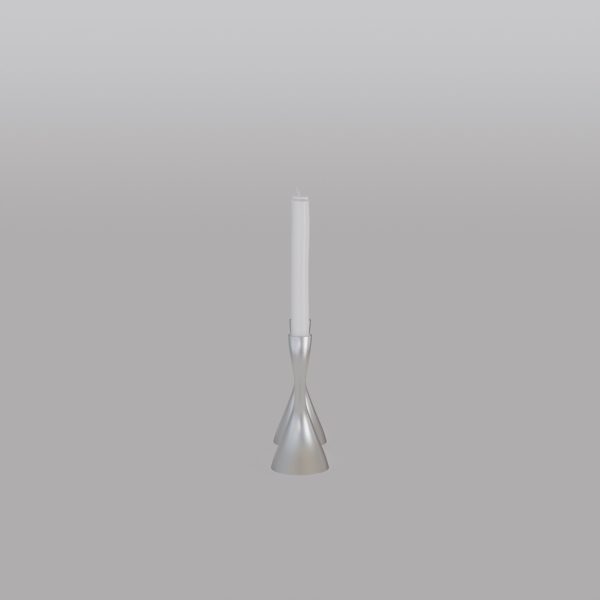 Cobra Candlestick Stainless Steel 2-pack 16 cm