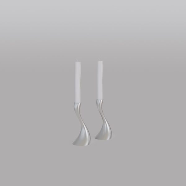 Cobra Candlestick Stainless Steel 2-pack 16 cm