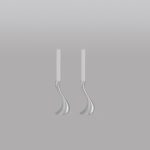 Cobra Candlestick Stainless Steel 2-pack 16 cm