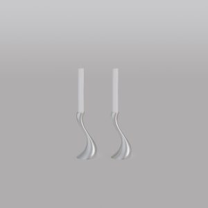 Cobra Candlestick Stainless Steel 2-pack 16 cm