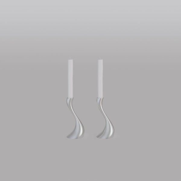 Cobra Candlestick Stainless Steel 2-pack 16 cm