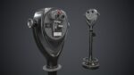 Coin-operated Telescope Binoculars PBR Game Ready