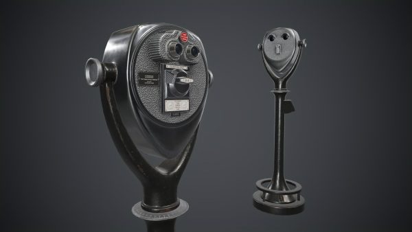 Coin-operated Telescope Binoculars PBR Game Ready