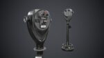 Coin-operated Telescope Binoculars PBR Game Ready