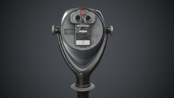 Coin-operated Telescope Binoculars PBR Game Ready