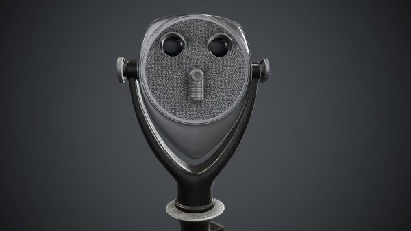 Coin-operated Telescope Binoculars PBR Game Ready