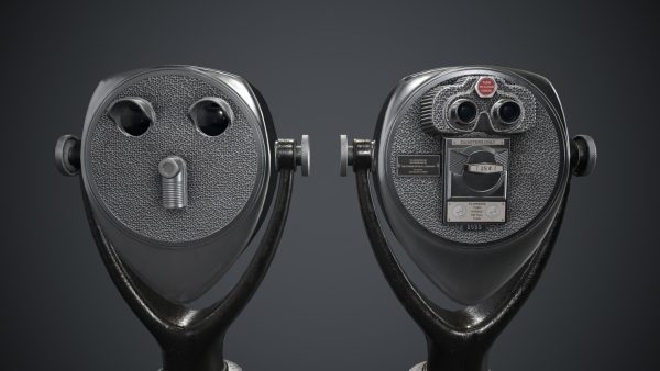 Coin-operated Telescope Binoculars PBR Game Ready