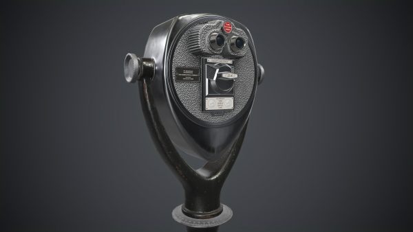 Coin-operated Telescope Binoculars PBR Game Ready