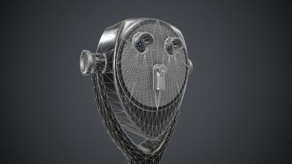 Coin-operated Telescope Binoculars PBR Game Ready