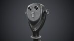 Coin-operated Telescope Binoculars PBR Game Ready