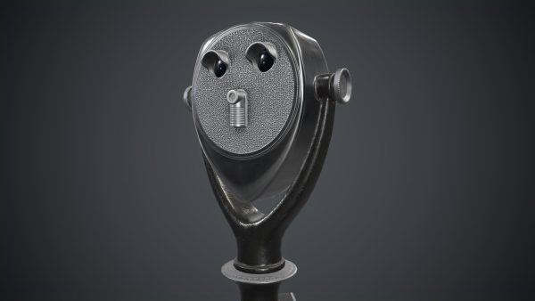 Coin-operated Telescope Binoculars PBR Game Ready