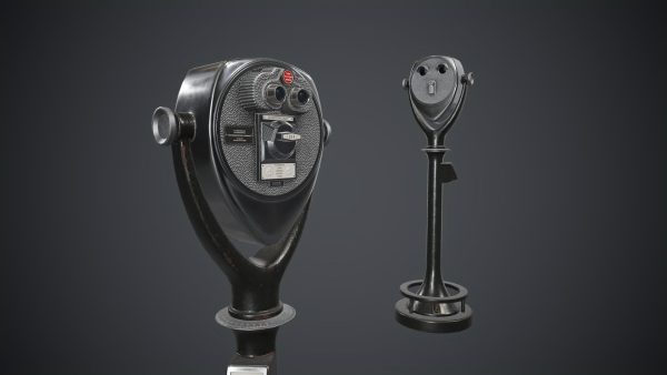 Coin-operated Telescope Binoculars PBR Game Ready