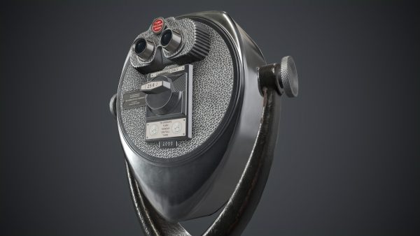 Coin-operated Telescope Binoculars PBR Game Ready