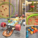 Collection of sports equipment
