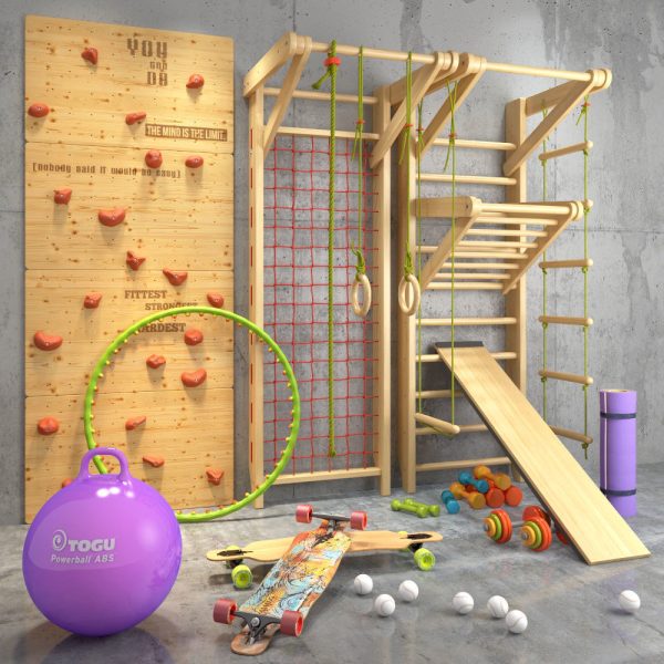 Collection of sports equipment