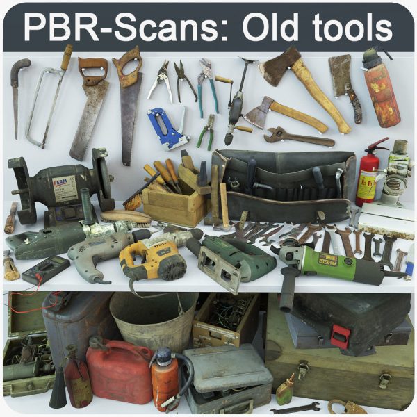 Collection old tools PBR
