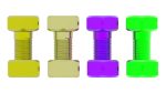 Colored Bolts and Nuts Set