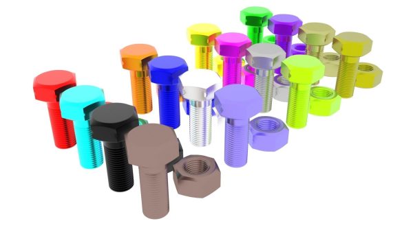 Colored Bolts and Nuts Set