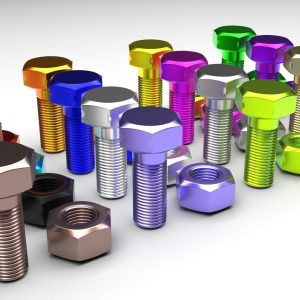 Colored Bolts and Nuts Set