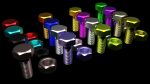 Colored Bolts and Nuts Set