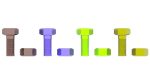 Colored Bolts and Nuts Set