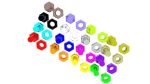 Colored Bolts and Nuts Set