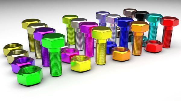 Colored Bolts and Nuts Set