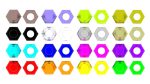 Colored Bolts and Nuts Set