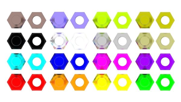Colored Bolts and Nuts Set