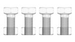 Colored Bolts and Nuts Set