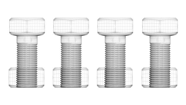 Colored Bolts and Nuts Set