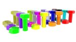 Colored Bolts and Nuts Set