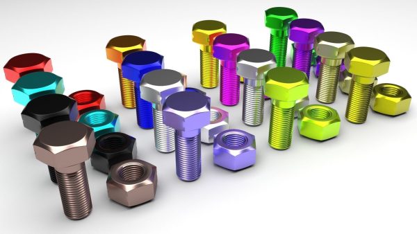 Colored Bolts and Nuts Set