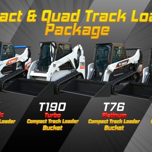 Compact and Quad Track Loaders Package - 4 Items