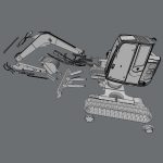 Compact Excavator Hitachi ZX85USB