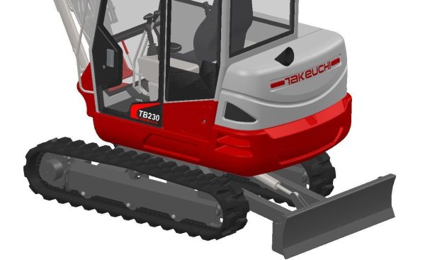 Compact mini crawler excavator - Takeuchi TB230