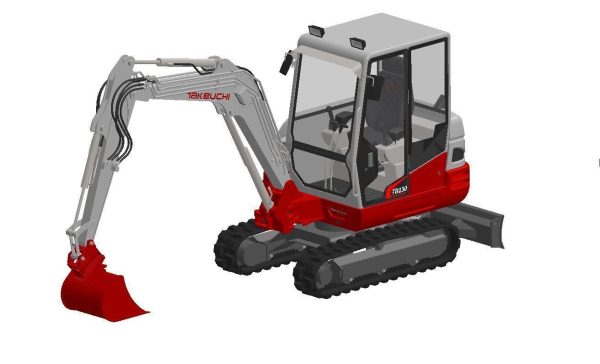 Compact mini crawler excavator - Takeuchi TB230