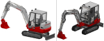 Compact mini crawler excavator - Takeuchi TB230