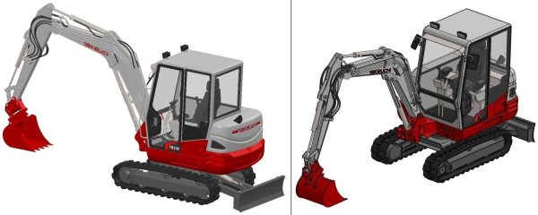 Compact mini crawler excavator - Takeuchi TB230