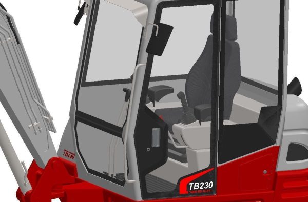 Compact mini crawler excavator - Takeuchi TB230