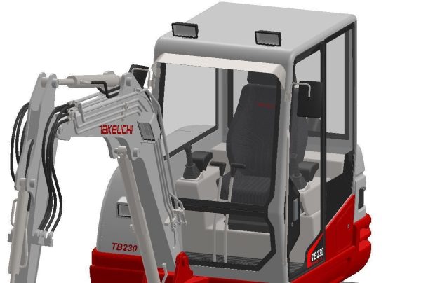 Compact mini crawler excavator - Takeuchi TB230