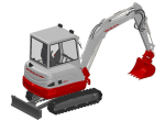 Compact mini crawler excavator - Takeuchi TB230