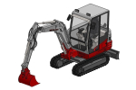 Compact mini crawler excavator - Takeuchi TB230