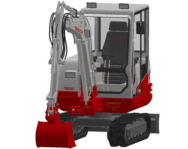 Compact mini crawler excavator - Takeuchi TB230