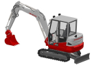 Compact mini crawler excavator - Takeuchi TB230