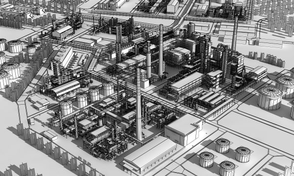 Complete Refinery Scene