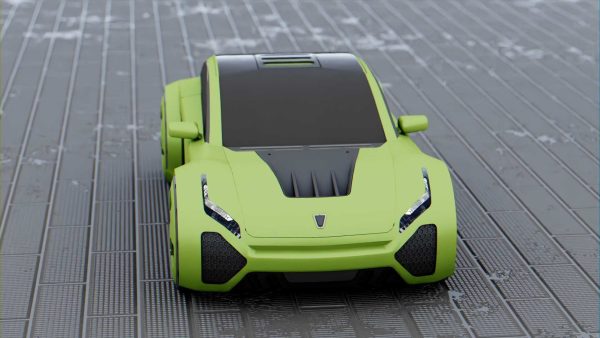 CONCEPT ELECTRIC VEHICLE RIGGED