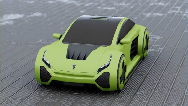 CONCEPT ELECTRIC VEHICLE RIGGED