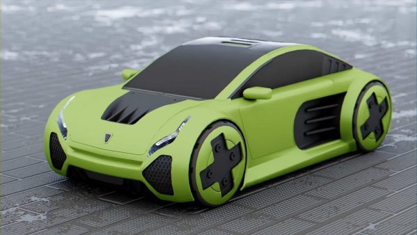 CONCEPT ELECTRIC VEHICLE RIGGED
