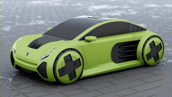 CONCEPT ELECTRIC VEHICLE RIGGED